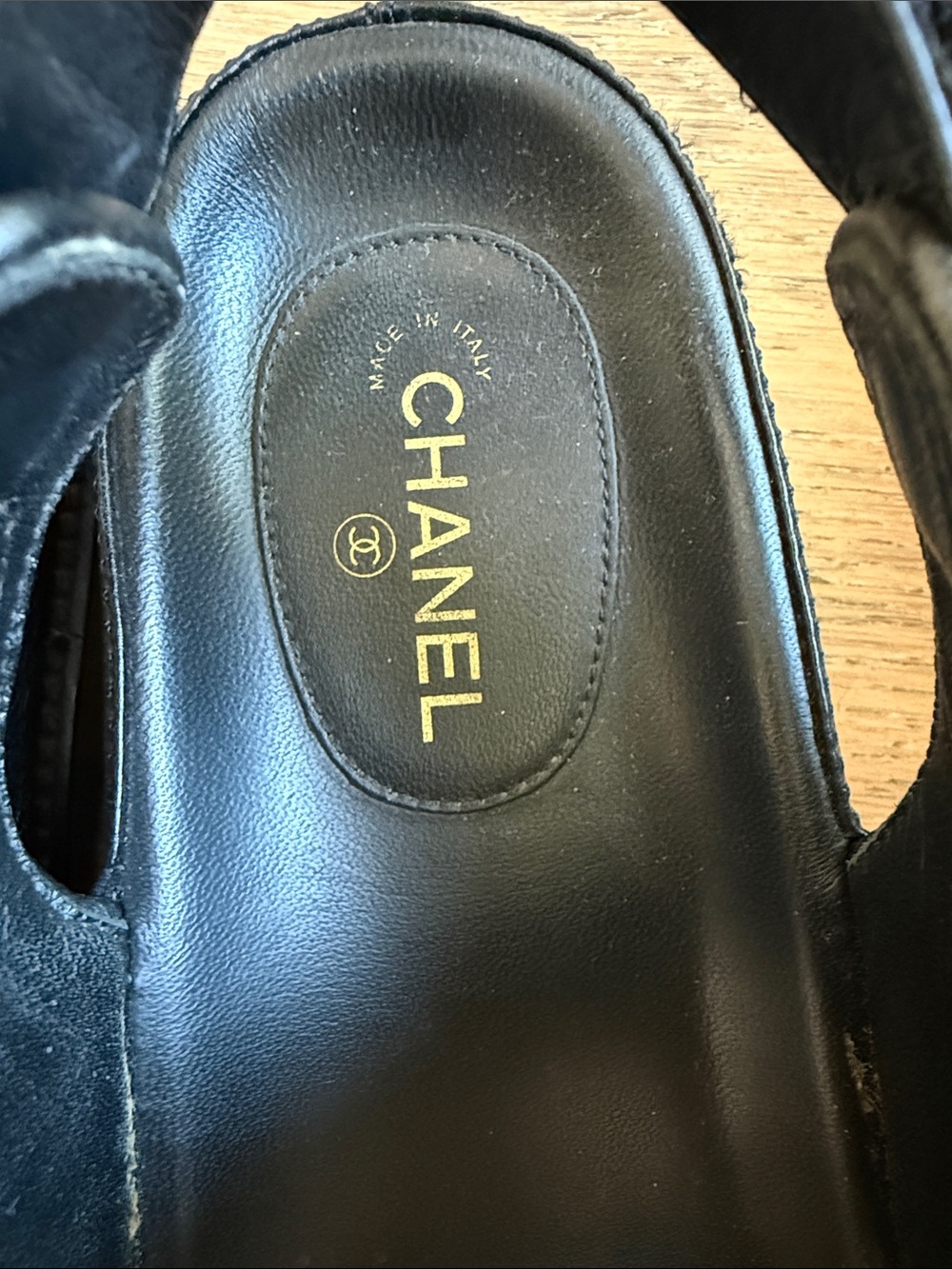 CHANEL Black Quilted Leather Dad Sandals - Picture 4 of 6